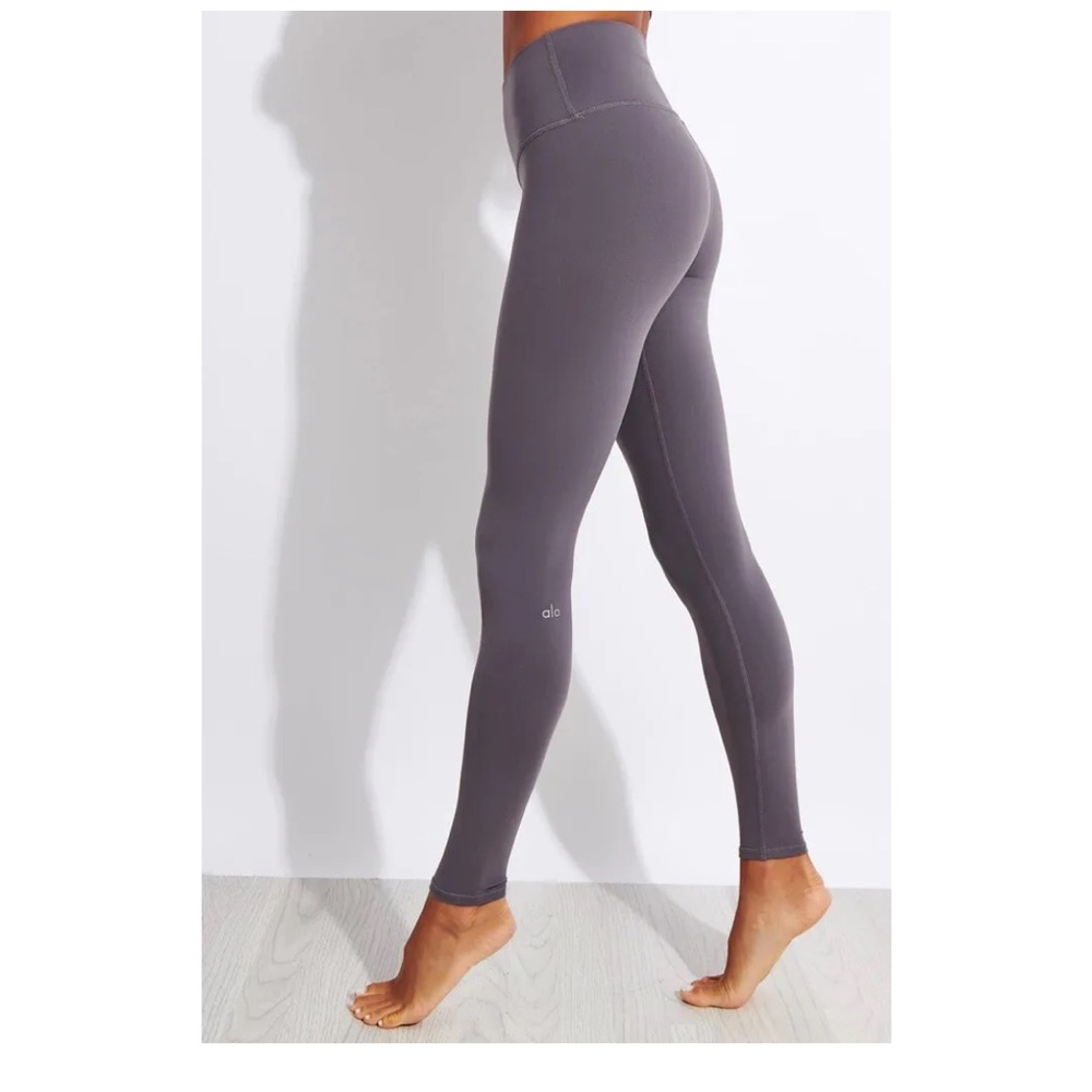 Alo Yoga Gray Airbrush Mid Rise Leggings XS
